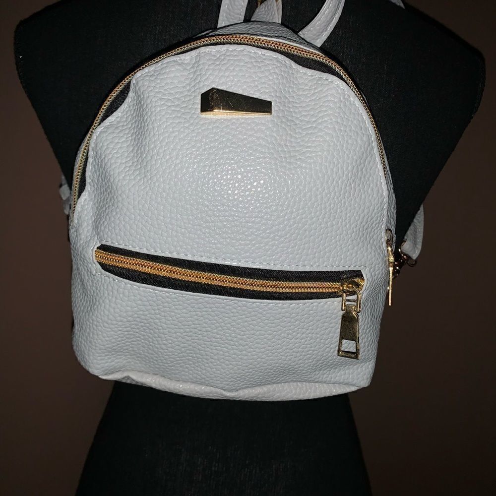 Mini Light Gray Backpack - Picture 2 of 3